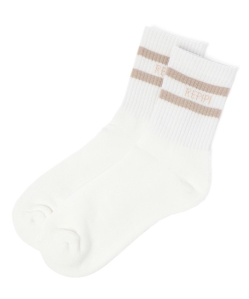 repipi armario(レピピ アルマリオ)の「カラフルラインロゴソックス(ソックス/靴下・キッズ・ブラック系その他/ホワイト/ベージュ/レッド/グリーン系その他・FREE)」の3枚目の写真