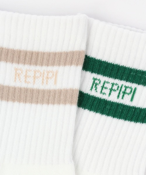 repipi armario(レピピ アルマリオ)の「カラフルラインロゴソックス(ソックス/靴下・キッズ・ブラック系その他/ホワイト/ベージュ/レッド/グリーン系その他・FREE)」の11枚目の写真