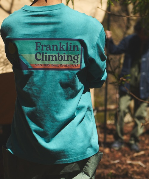 Franklin Climbing(フランクリンクライミング)の「【Franklin Climbing 】バックプリントボックスロゴ長袖Tee(Tシャツ/カットソー・メンズ・オレンジ/グレー/サックスブルー/チャコールグレー/ホワイト・L/M/XS/XL/S)」の4枚目の写真