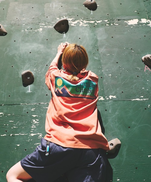 Franklin Climbing(フランクリンクライミング)の「【Franklin Climbing 】バックプリントボックスロゴ長袖Tee(Tシャツ/カットソー・メンズ・オレンジ/グレー/サックスブルー/チャコールグレー/ホワイト・L/M/XS/XL/S)」の5枚目の写真