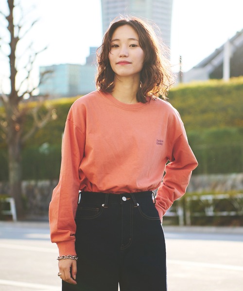 Franklin Climbing(フランクリンクライミング)の「【Franklin Climbing 】バックプリントボックスロゴ長袖Tee(Tシャツ/カットソー・メンズ・オレンジ/グレー/サックスブルー/チャコールグレー/ホワイト・L/M/XS/XL/S)」の6枚目の写真