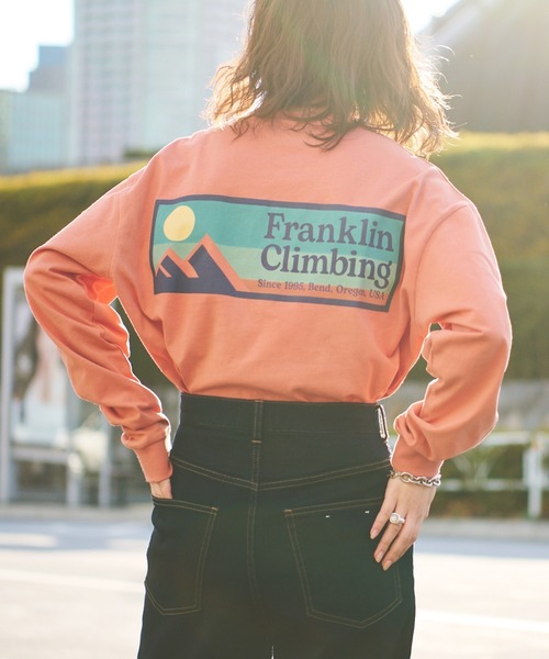 Franklin Climbing(フランクリンクライミング)の「【Franklin Climbing 】バックプリントボックスロゴ長袖Tee(Tシャツ/カットソー・メンズ・オレンジ/グレー/サックスブルー/チャコールグレー/ホワイト・L/M/XS/XL/S)」の22枚目の写真
