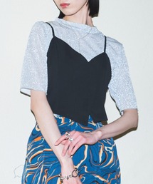 マルチウェーブ柄ビスチェ(セットアップパンツあり)/アソート柄