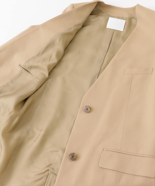 URBAN RESEARCH（アーバンリサーチ）の「bolsista　NO-COLLAR COAT（ノーカラージャケット・レディース・ブラック/キャメル・38/36）」の7枚目の写真