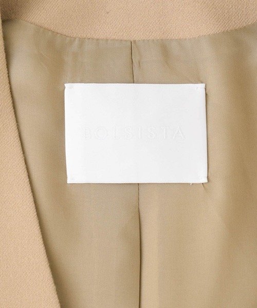 URBAN RESEARCH（アーバンリサーチ）の「bolsista　NO-COLLAR COAT（ノーカラージャケット・レディース・ブラック/キャメル・38/36）」の6枚目の写真