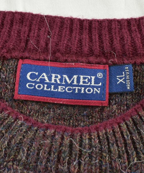 VINTAGE（ヴィンテージ）の「【ヴィンテージ古着】CARMEL アメリカ製 デザインニット クルーネックニット（ニット/セーター・メンズ・その他・X-LARGE）」の4枚目の写真