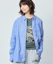 L.L.Bean（エルエルビーン）の「プレミアム・ウォッシャブル・リネン・シャツ、チュニック ジャパン・フィット（シャツ/ブラウス）」