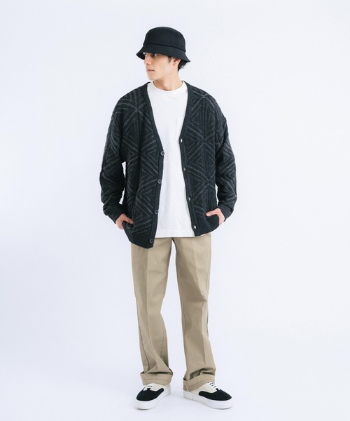 Ressaca(レサーカ)の「Revo./レヴォ 総柄ジャガード編みカーディガン(カーディガン/ボレロ・メンズ・ブラック/ベージュ系その他/ブラック系その他/ベージュ・M/L)」の18枚目の写真