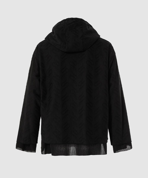 SASQUATCHfabrix.（サスクワァッチファブリックス）の「TRIBAL LACE L/S HOODIE（パーカー・メンズ・ブラック・L/XL）」の2枚目の写真