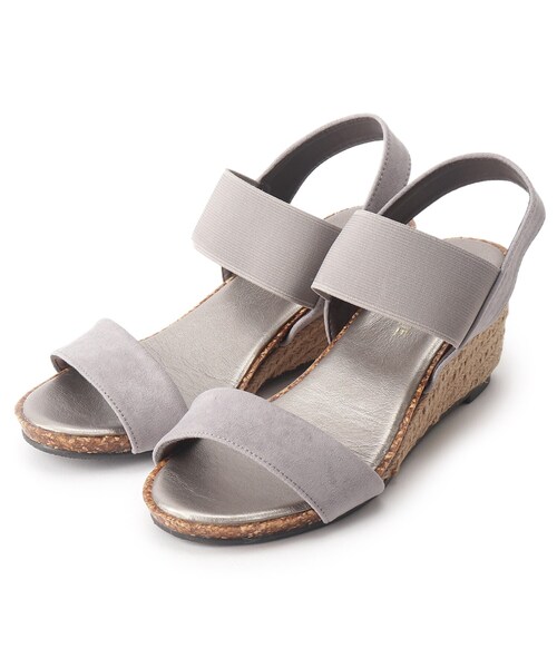 SHOO・LA・RUE(シューラルー)の「◆【累計28万足/シューダル】ウェッジソールサンダル(サンダル・レディース・カーキ/サンドベージュ/ネイビー/ブラック/ブロンズ/シルバー系2/ゴールド系2/ライトパープル/ベージュ系3/ネイビー系/ブルー系3/ライトイエロー系1/ピンク系/ベージュ系その他3/オレンジ系その他2/ブラウン系2/ブラウン系5/アイボリー系1/チョコ・45/35/25)」の13枚目の写真