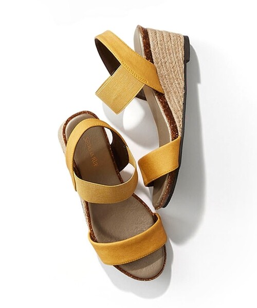 SHOO・LA・RUE(シューラルー)の「◆【累計28万足/シューダル】ウェッジソールサンダル(サンダル・レディース・カーキ/サンドベージュ/ネイビー/ブラック/ブロンズ/シルバー系2/ゴールド系2/ライトパープル/ベージュ系3/ネイビー系/ブルー系3/ライトイエロー系1/ピンク系/ベージュ系その他3/オレンジ系その他2/ブラウン系2/ブラウン系5/アイボリー系1/チョコ・45/35/25)」の20枚目の写真