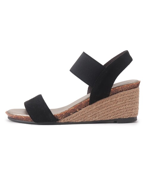 SHOO・LA・RUE(シューラルー)の「◆【累計28万足/シューダル】ウェッジソールサンダル(サンダル・レディース・カーキ/サンドベージュ/ネイビー/ブラック/ブロンズ/シルバー系2/ゴールド系2/ライトパープル/ベージュ系3/ネイビー系/ブルー系3/ライトイエロー系1/ピンク系/ベージュ系その他3/オレンジ系その他2/ブラウン系2/ブラウン系5/アイボリー系1/チョコ・45/35/25)」の22枚目の写真