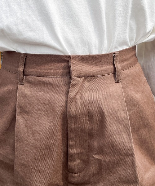 PairPair(ペアペア)の「ツイルショートパンツ(その他パンツ・レディース・アイボリー/マスタード/モカ・フリー)」の14枚目の写真