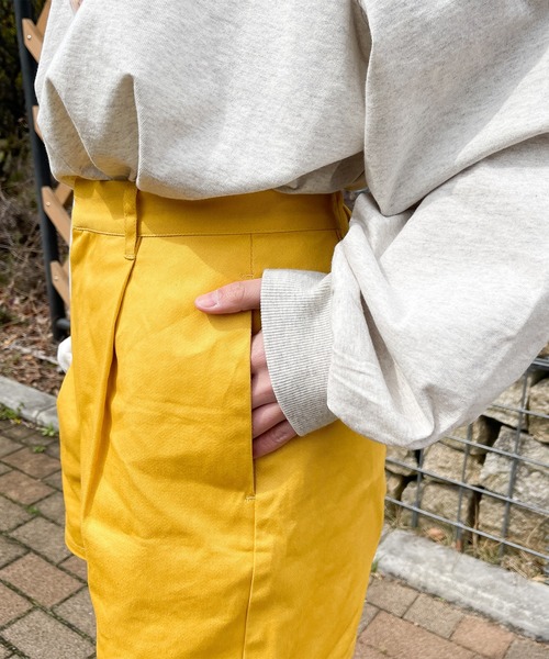 PairPair(ペアペア)の「ツイルショートパンツ(その他パンツ・レディース・アイボリー/マスタード/モカ・フリー)」の20枚目の写真