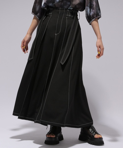HARE 黒 スカート サイズF HARE ブラックロングスカート サイズF - Skirt最 安値 価格