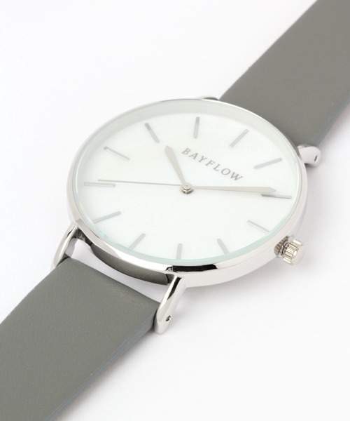 BAYFLOW（ベイフロー）の「シェルダイアルウォッチ（アナログ腕時計・レディース・ライトグレー/ベージュ・FREE）」の3枚目の写真