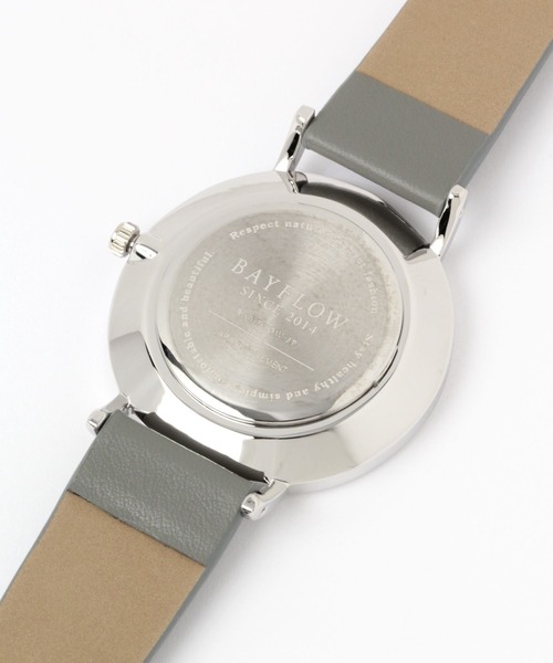 BAYFLOW（ベイフロー）の「シェルダイアルウォッチ（アナログ腕時計・レディース・ライトグレー/ベージュ・FREE）」の5枚目の写真