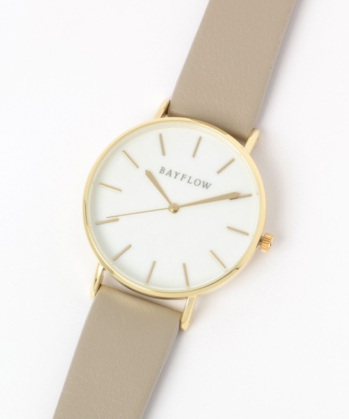 BAYFLOW（ベイフロー）の「シェルダイアルウォッチ（アナログ腕時計・レディース・ライトグレー/ベージュ・FREE）」の14枚目の写真