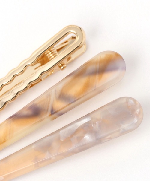 LAKOLE（ラコレ）の「メタル×アセチヘアピン3点SET / 269842（ヘアピン・レディース・ブラウン/オフホワイト/イエロー/ベージュ/ライトブラウン/パープル・FREE）」の13枚目の写真