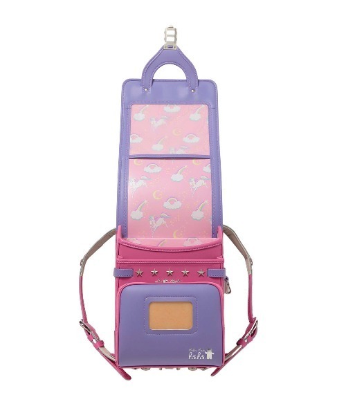 fafa（フェフェ）の「【早期特典付】2027年新入学ランドセル - ラベンダーxピーチブロッサム（ムーンスター / クラリーノ / 学習院型）（ランドセル・キッズ・パープル・FREE）」の14枚目の写真