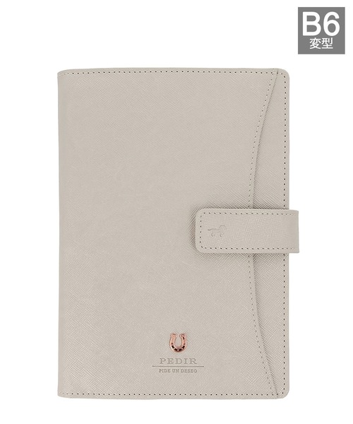 PEDIR(ペディール)の「EDiT 手帳カバー B6変型 B6正寸 ベルト付き シルエット ペディール リフィル(レフィル)別売り マークス(ステーショナリー・レディース・ピンク系その他/ライトピンク/グレイッシュベージュ/ベージュ系その他・FREE)」の2枚目の写真