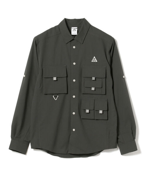 ACG（エィシージー）の「NIKE / ACG トレイル トップ シャツ（シャツ/ブラウス・メンズ・チャコールグレー・MEDIUM/X-LARGE/LARGE）」の2枚目の写真