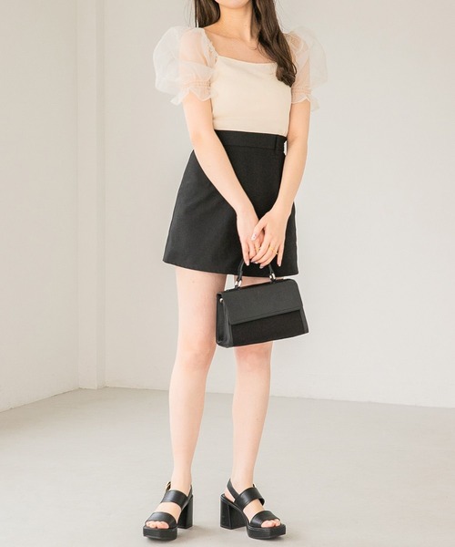 Heather（ヘザー）の「ベーシックタイトミニスカート  277321（スカート・レディース・ライトベージュ/グレー/ブラック・S/M）」の18枚目の写真