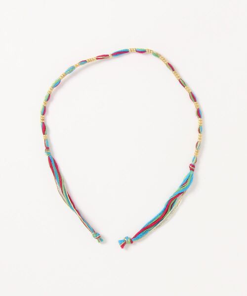 チャイハネ(チャイハネ)の「【チャイハネ】カラリラミサンガ(ブレスレット・メンズ・パープル/ネイビー/グレー/コーラル/ミント/ブラック×レッド/カラフル/イエロー×グリーン/ピンク×イエロー/オレンジ/ブルー/ピンク・FREE)」の1枚目の写真