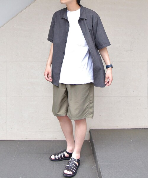 SHIPS any（シップス エニィ）の「SHIPS any: 【ウォッシャブル】CROSS MOVA ストレッチ リラックス  半袖 シャツ  セットアップ対応（シャツ/ブラウス・メンズ・ブラック/チャコールグレー/ブラウン・SMALL/MEDIUM/LARGE/X-LARGE）」の18枚目の写真