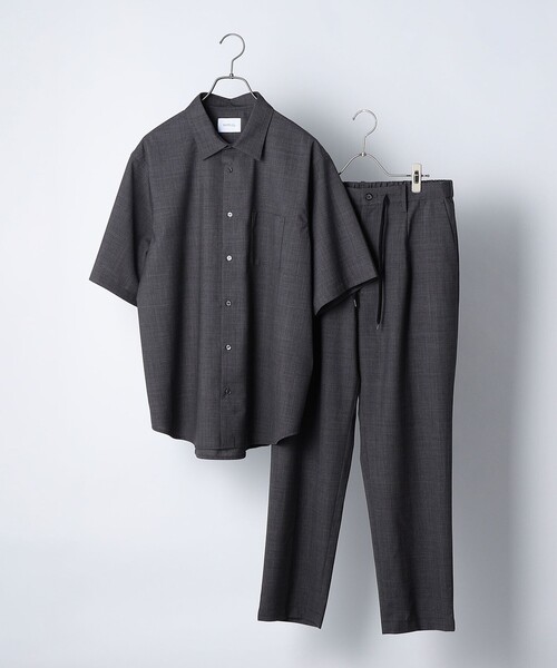 SHIPS any（シップス エニィ）の「SHIPS any: 【ウォッシャブル】CROSS MOVA ストレッチ リラックス  半袖 シャツ  セットアップ対応（シャツ/ブラウス・メンズ・ブラック/チャコールグレー/ブラウン・SMALL/MEDIUM/LARGE/X-LARGE）」の20枚目の写真