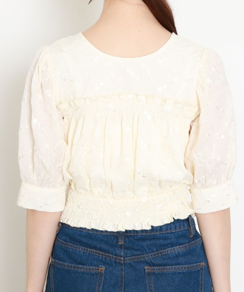 archives（アルシーヴ）の「デコルテデザイン２ｗａｙブラウス（シャツ/ブラウス・レディース・ブラック/グリーン/アイボリー・MEDIUM）」の10枚目の写真