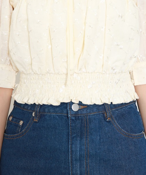 archives（アルシーヴ）の「デコルテデザイン２ｗａｙブラウス（シャツ/ブラウス・レディース・ブラック/グリーン/アイボリー・MEDIUM）」の7枚目の写真