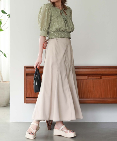 archives（アルシーヴ）の「デコルテデザイン２ｗａｙブラウス（シャツ/ブラウス・レディース・ブラック/グリーン/アイボリー・MEDIUM）」の21枚目の写真