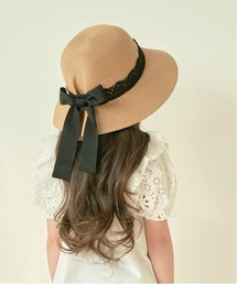 Rora（ローラ）の「マンゴ リボン 麦わら帽子（ハット）」