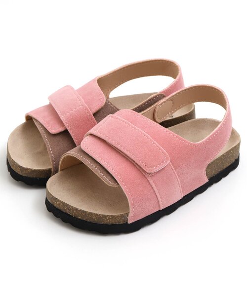 BREEZE（ブリーズ）の「コンフォートストラップサンダル（サンダル・キッズ・ピンク/ベージュ/ネイビー・14/15 /18/17/16/19）」の3枚目の写真