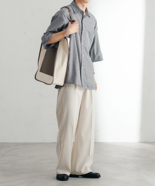 epnok（エプノック）の「パイピングキャンバストート（トートバッグ・メンズ・ブラック/モカ・FREE）」の15枚目の写真