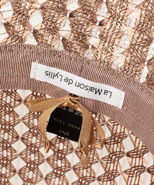 Ray BEAMS（レイビームス）の「La Maison de Lyllis / GLASS ハット（ハット・レディース・ブラウン/グリーン系その他2・ONE SIZE）」の3枚目の写真