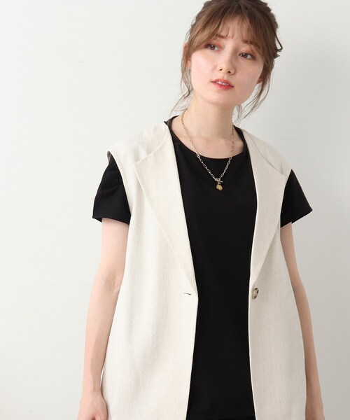 DRESKIP(ドレスキップ)の「◆後ろギャザープルオーバー(Tシャツ/カットソー・レディース・オフホワイト/ブラック/ダークオレンジ/ライトベージュ・02/03)」の10枚目の写真