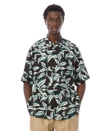 Leaf Pattern Rayon S/S Shirt / レーヨンリーフ柄半袖シャツ