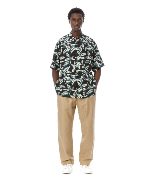 Sandinista(サンディニスタ)の「Leaf Pattern Rayon S/S Shirt / レーヨンリーフ柄半袖シャツ(シャツ/ブラウス・メンズ・ブラウン/ブラック・SMALL/LARGE/MEDIUM)」の13枚目の写真