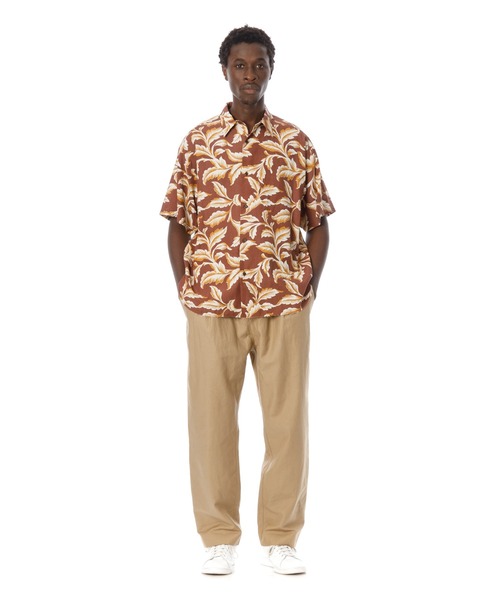 Sandinista(サンディニスタ)の「Leaf Pattern Rayon S/S Shirt / レーヨンリーフ柄半袖シャツ(シャツ/ブラウス・メンズ・ブラウン/ブラック・SMALL/LARGE/MEDIUM)」の10枚目の写真