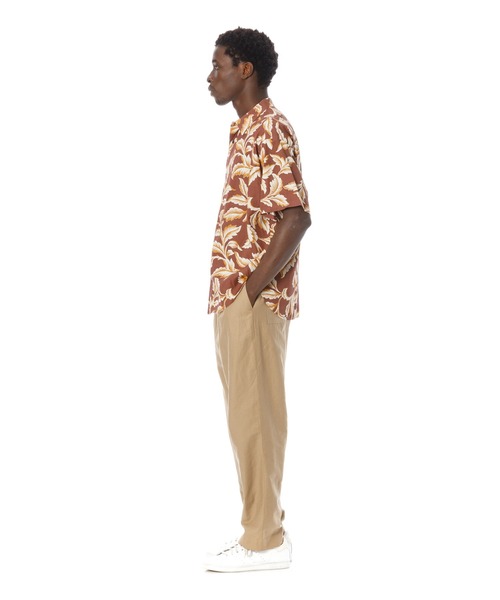 Sandinista(サンディニスタ)の「Leaf Pattern Rayon S/S Shirt / レーヨンリーフ柄半袖シャツ(シャツ/ブラウス・メンズ・ブラウン/ブラック・SMALL/LARGE/MEDIUM)」の9枚目の写真