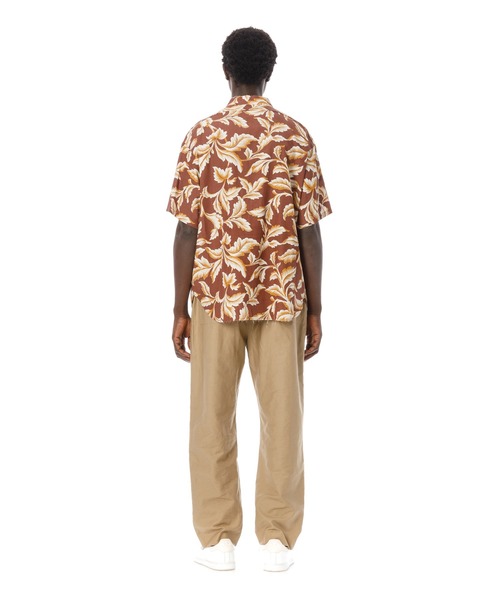 Sandinista(サンディニスタ)の「Leaf Pattern Rayon S/S Shirt / レーヨンリーフ柄半袖シャツ(シャツ/ブラウス・メンズ・ブラウン/ブラック・SMALL/LARGE/MEDIUM)」の8枚目の写真
