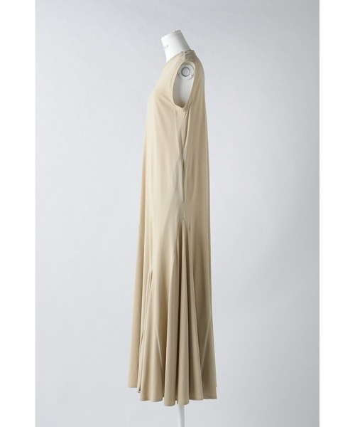 ENFOLD(エンフォルド)の「コンパクト天竺 ランダムフレアドレス(ワンピース・レディース・ブラック/ベージュ・36/38)」の8枚目の写真