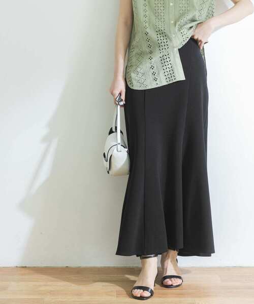 URBAN RESEARCH（アーバンリサーチ）の「カットマーメイドスカート（スカート・レディース・ブラック/グリーン系その他・FREE）」の2枚目の写真