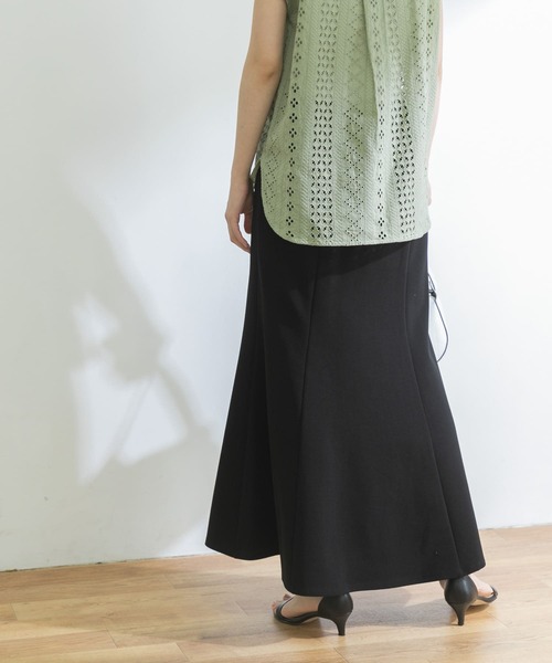 URBAN RESEARCH（アーバンリサーチ）の「カットマーメイドスカート（スカート・レディース・ブラック/グリーン系その他・FREE）」の5枚目の写真