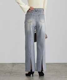 KOBE LETTUCE | バックスリットハイライズデニム(デニムパンツ)