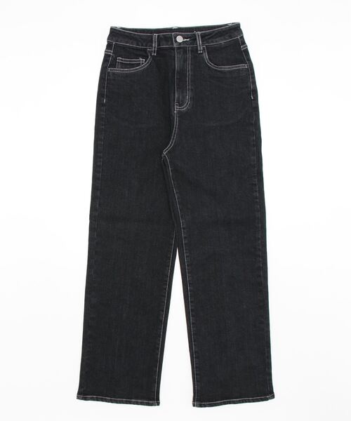 KOBE LETTUCE（コウベレタス）の「バックスリットハイライズデニム（デニムパンツ・レディース・ライトブルー/ブラック/グレー/インディゴブルー・M/PM/PS/S）」の11枚目の写真