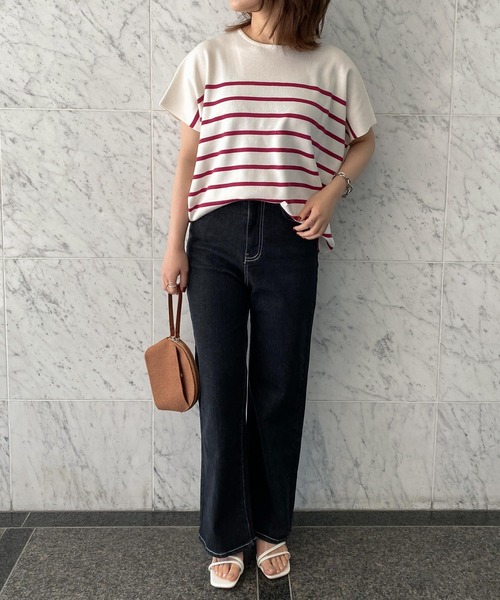 KOBE LETTUCE（コウベレタス）の「バックスリットハイライズデニム（デニムパンツ・レディース・ライトブルー/ブラック/グレー/インディゴブルー・M/PM/PS/S）」の19枚目の写真