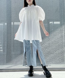 lilLilly | バックリボンシャツドレス(ワンピース)